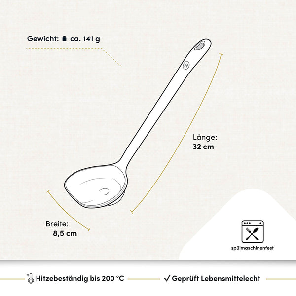 Schöpfkelle mit robustem Edelstahlkern