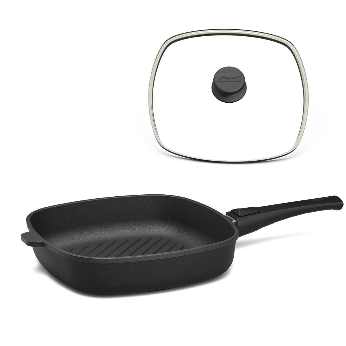 Grillpfanne STONIQ viereckig | Optional mit Glasdeckel