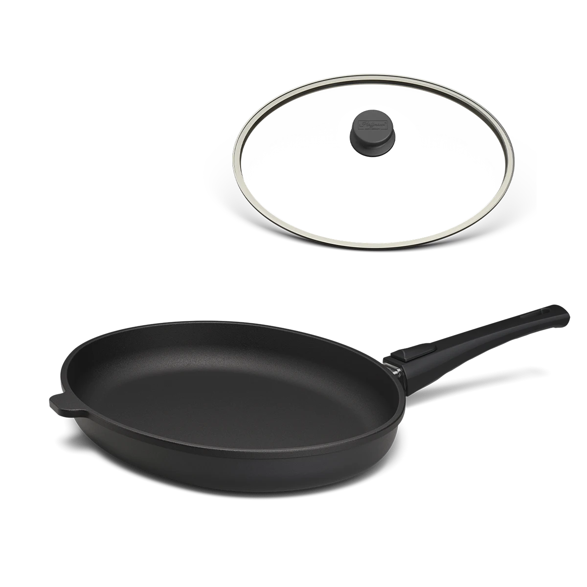 Schnitzel- & Fischpfanne STONIQ | PFAS-Frei - 38x28 cm / Mit Glasdeckel