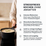 Stieltopf mit 2 Ausgießern | STONIQ | PFAS-FREI
