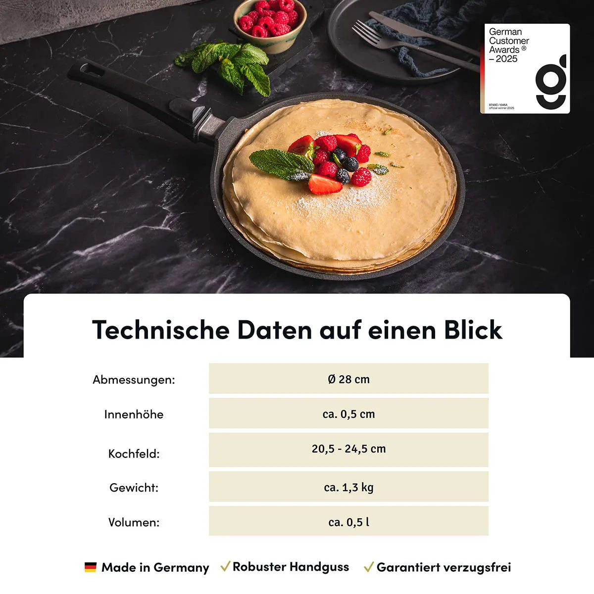 Crepespfanne | STONIQ | PFAS-Frei
