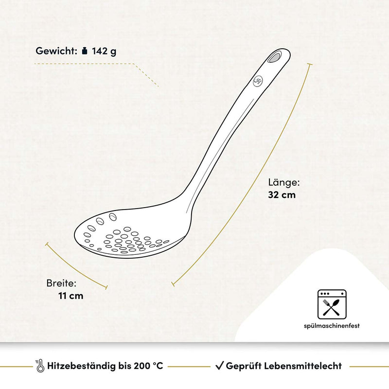 Schaumlöffel mit robustem Edelstahlkern