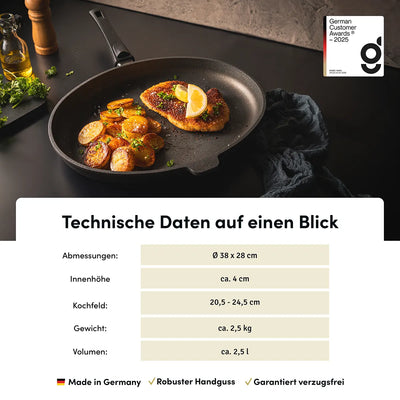 Schnitzel- & Fischpfanne STONIQ | PFAS-Frei