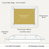 Backplatte - 4,5 cm Innenhöhe