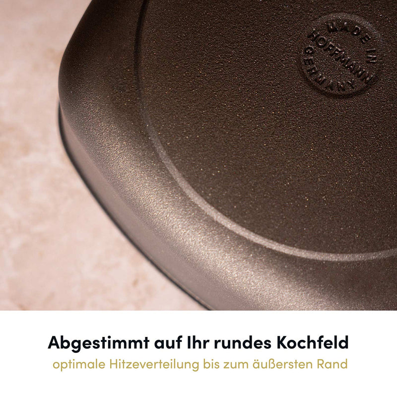 Grillpfanne eckig 26x26 cm I Deckel optional