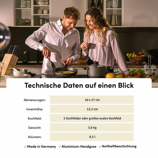 Unterteil Großer Bräter 41x28 cm I B-Ware