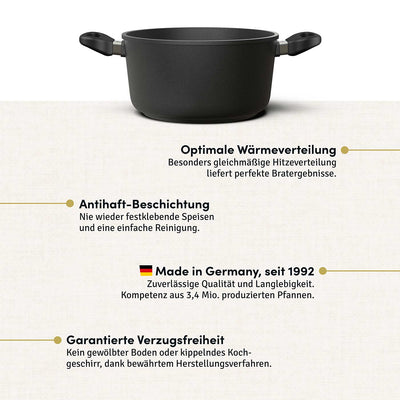 Kochtopf Ø 20-28 cm | Deckel optional