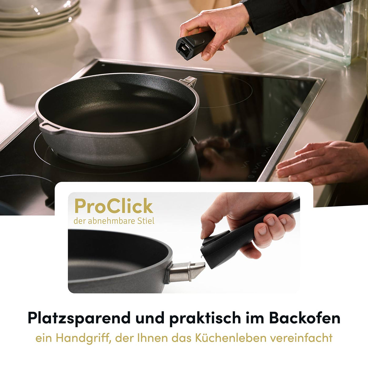 Schnitzelpfanne | Fischpfanne oval 38x28 cm | Deckel optional